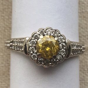 Yellow Diamond Engagement Ring